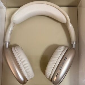 Gold Over the Head Wireless Headphones